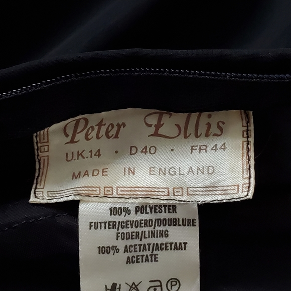 Vintage Peter Ellis Black Strapless Dress - Picture 10 of 10